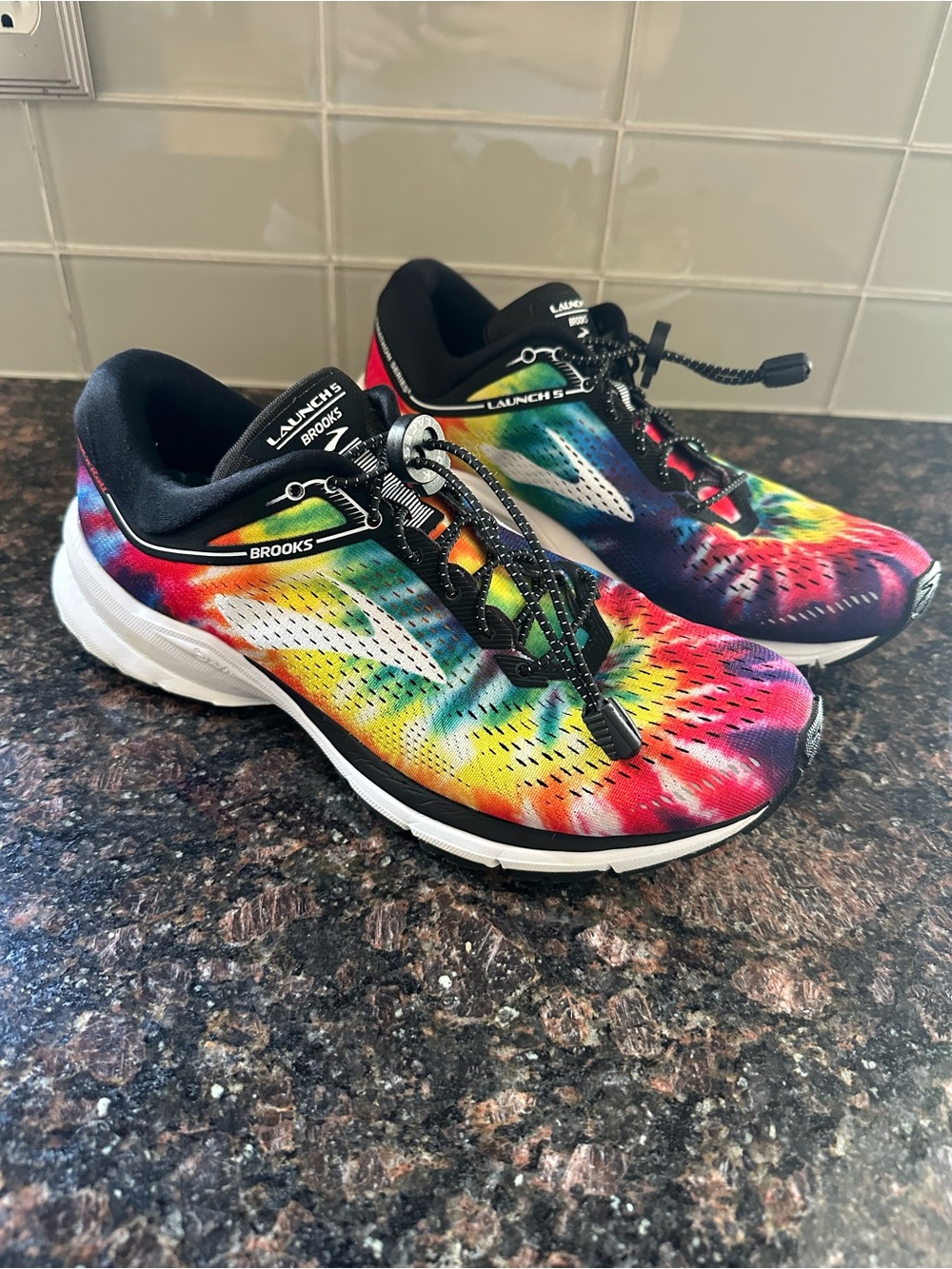 Brooks Tie-Dye Launch 5 Running Shoes - Rainbow Launch
